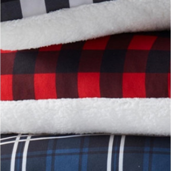 Birch Trails Red & Black Buffalo Plaid Reversible Decorative Pillow - NIP - Picture 6 of 7